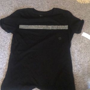 Black t with rhinestones